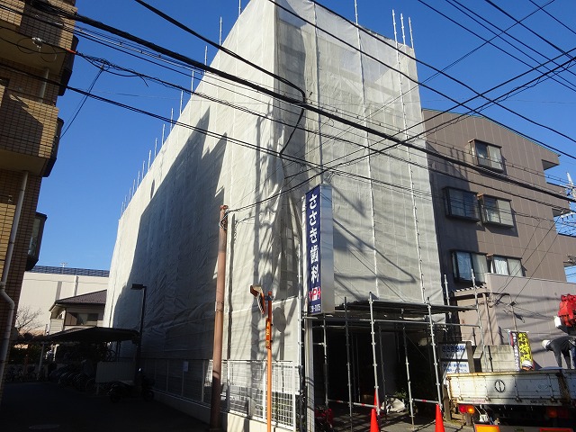 Ｍビル改修足場仮設工事