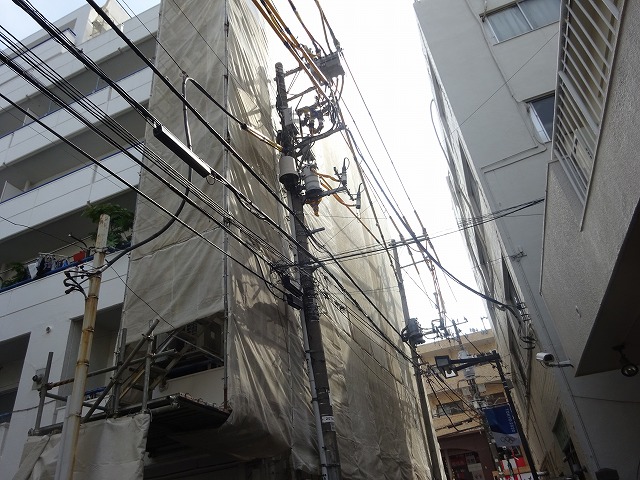 Ｈマンション改修足場仮設工事