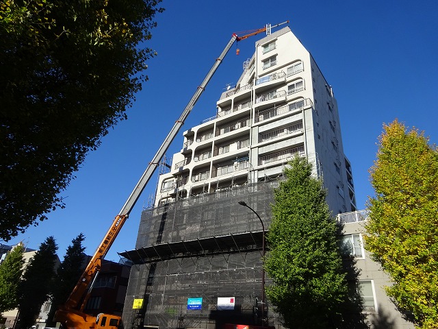 Ｍマンション大規模改修仮設足場工事