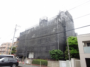 Ｔハイツ大規模改修足場仮設工事