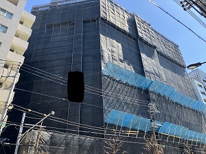 都内ｐマンション大規模改修足場仮設工